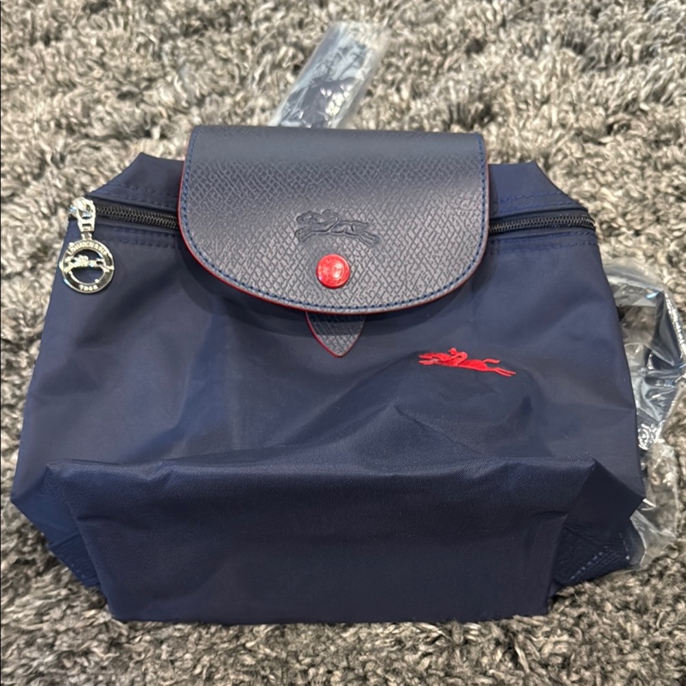 NEW Longchamp Navy Blue Mini Backpack